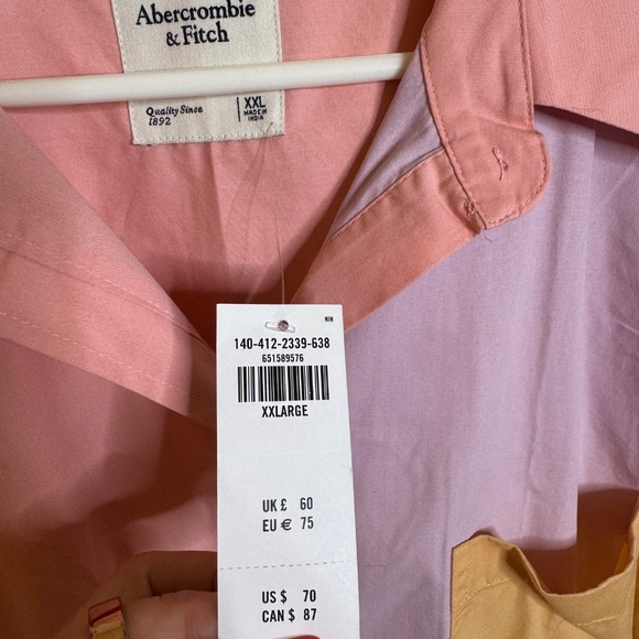 NWT Abercrombie & Fitch oversized button down - women's XXL - Picture 3 of 5